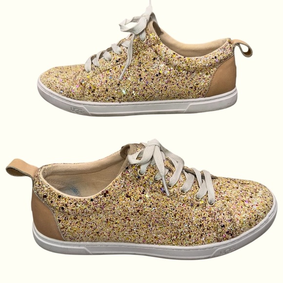 UGG KARINE CHUNKY GLITTER GOLD MULTI SHOES Women’s 10 - Picture 9 of 15